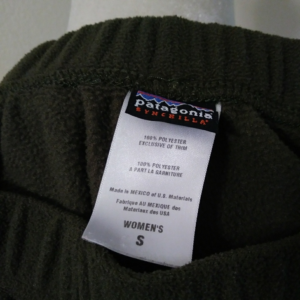 PATAGONIA GREEN FLEECE 2 PIECE OUTFIT WOMENS XS - Picture 3 of 6